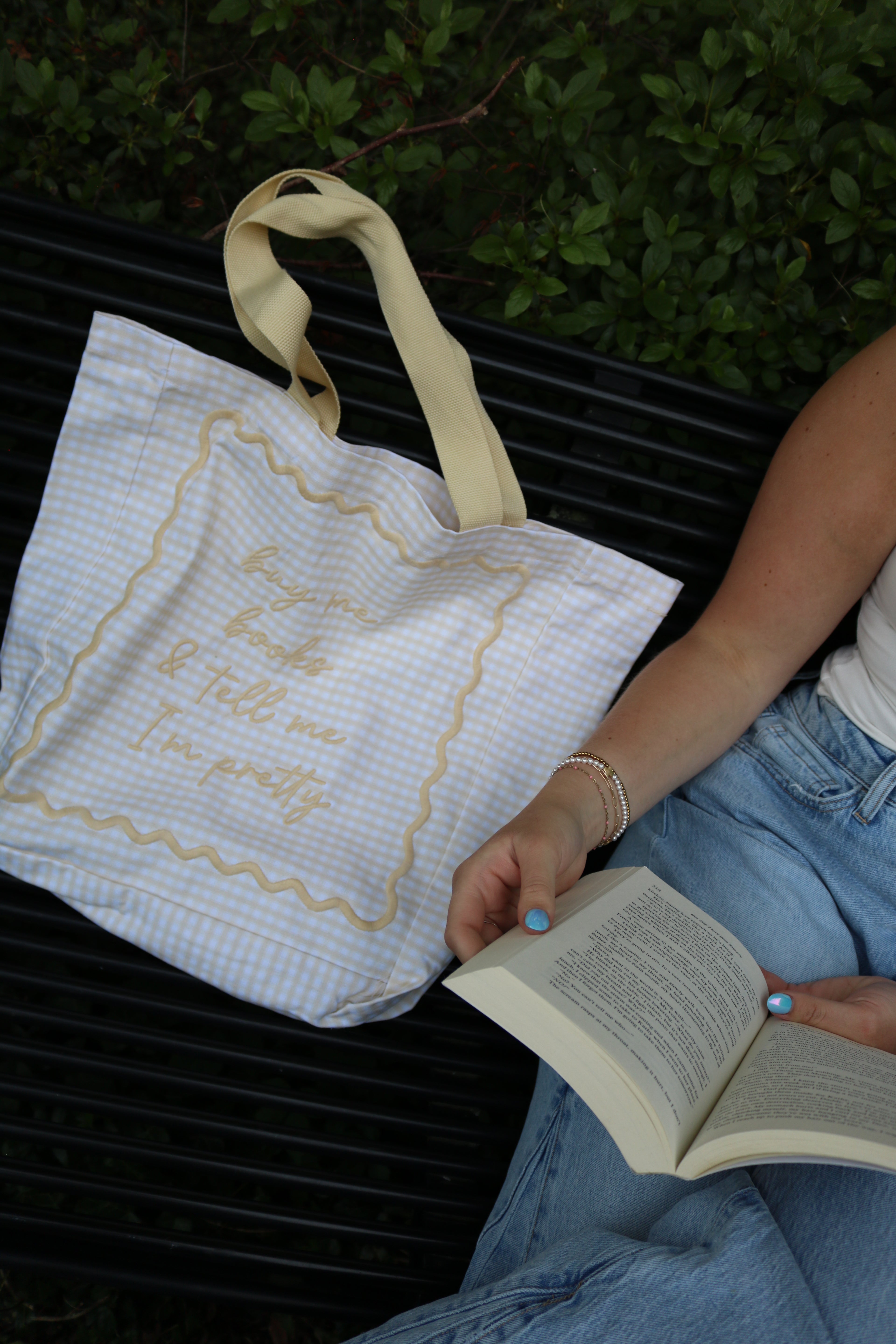 Buy me Book & Tell me I’m Pretty Tote Bag